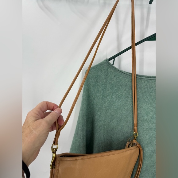 Coach classic vintage 1970s in light beech tan leather shoulder/clutch purse - Picture 9 of 16